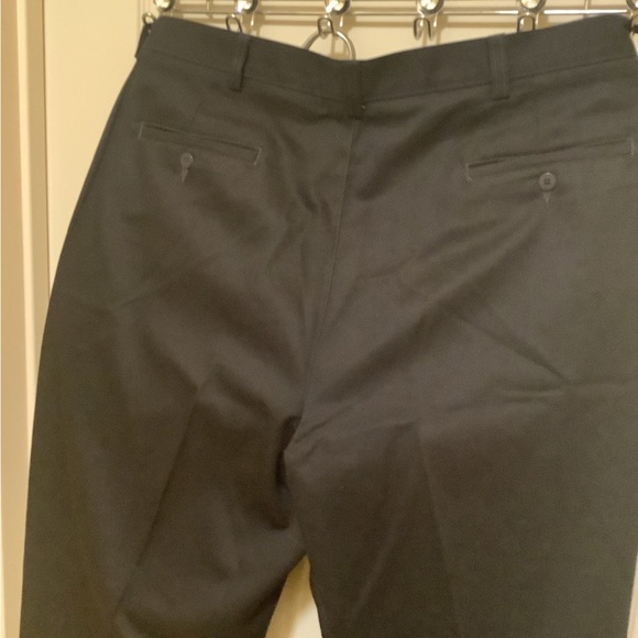 SAVANE pants solid black wrinkle & stain free lots of pockets beige inside - Picture 12 of 13